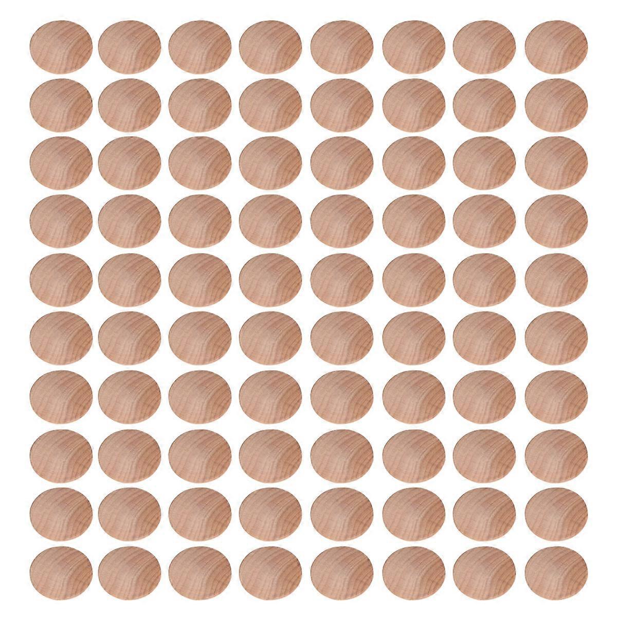 Button Head Wood Plugs For Furniture Diy Enthusiasts 30x25mm 80Pcs