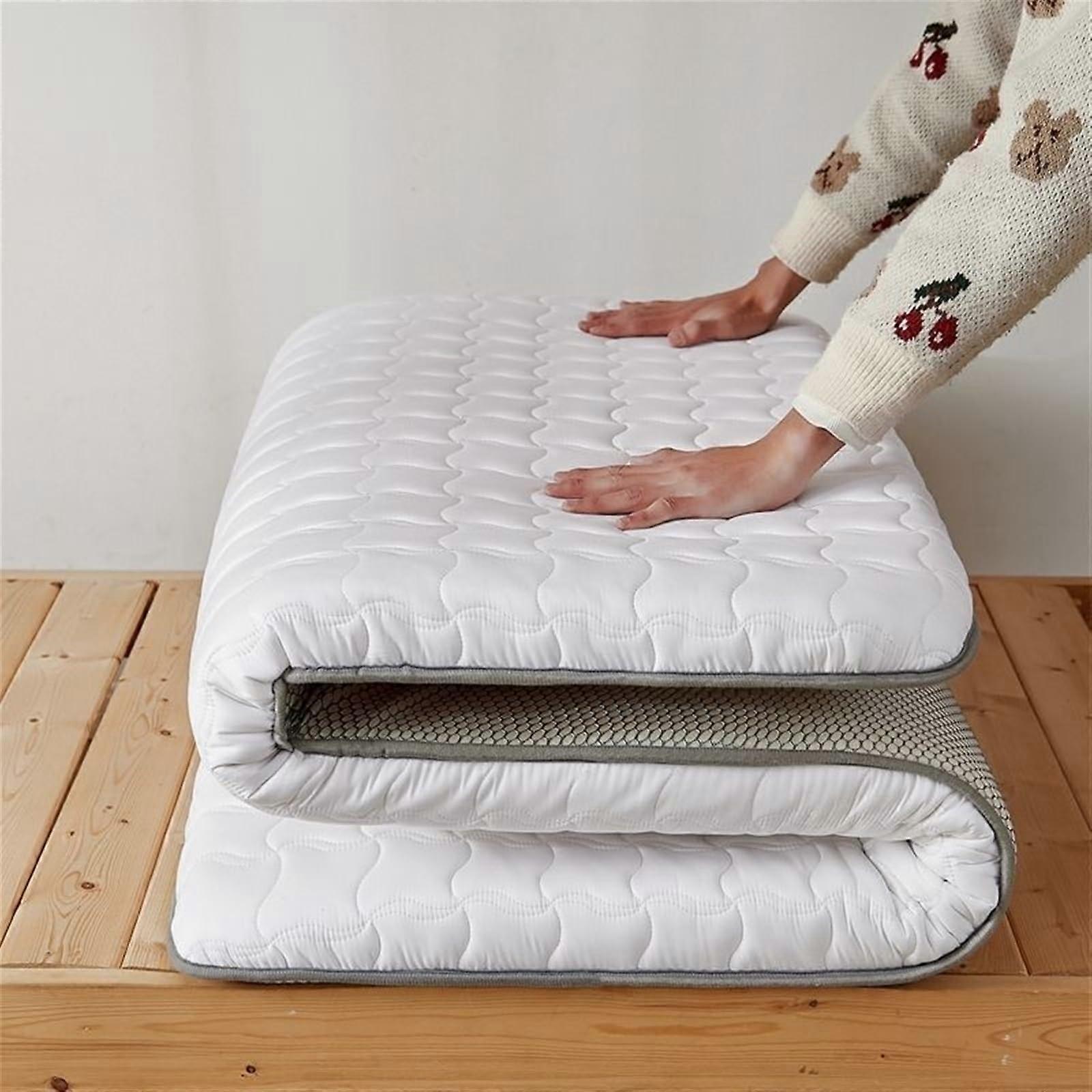 Japanese futon mattress, soft tatami sleeping mat, thick rollable guest mattress
