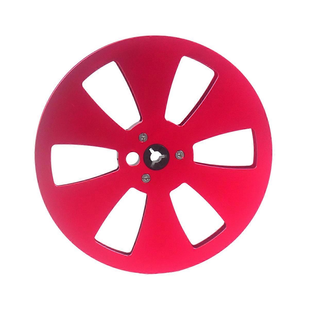 7 Inch 6 Hole 1/4 Empty Take Up Reel to Reel Small Hub Empty Tape Reels Opening Machine Tray Metal Tape Recorder Parts B
