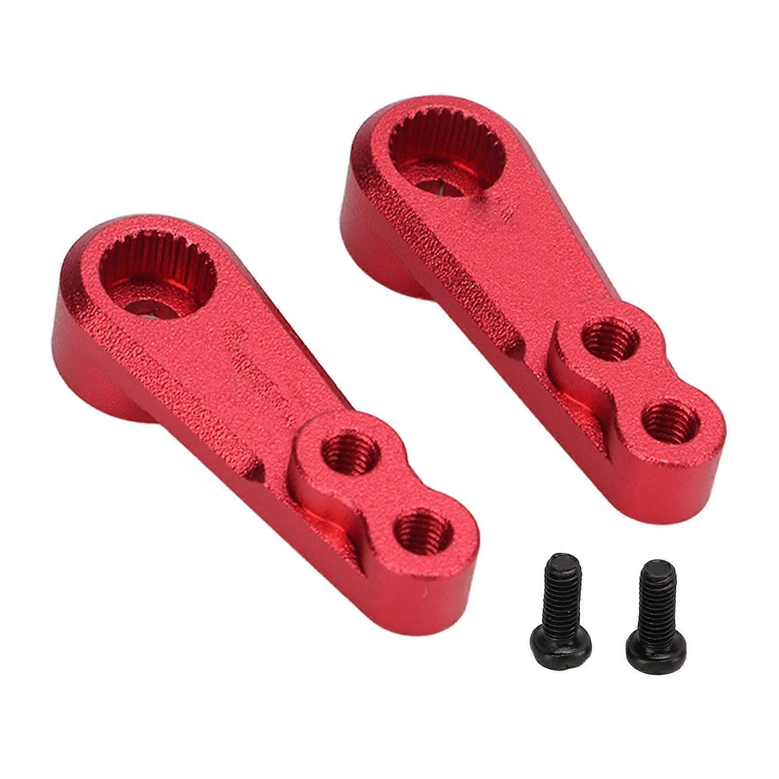 1 Pair RC 25T Metal Servo Arm Aluminium Alloy Servo Steering Arm for 1/8 1/10 Remote Control Car