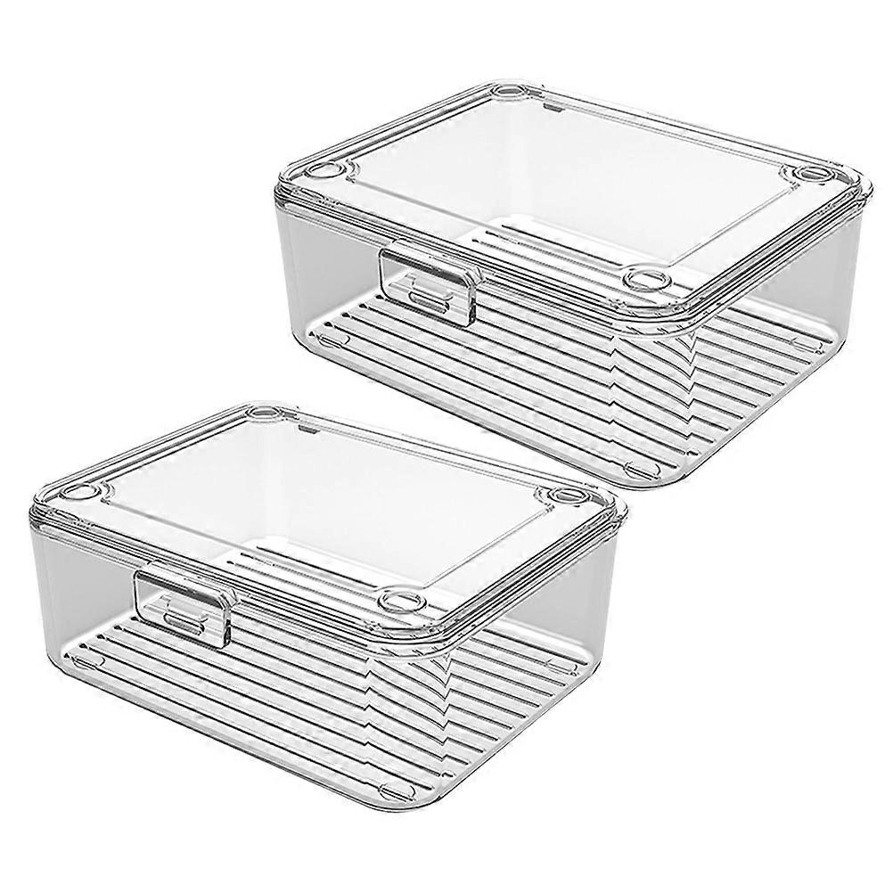 Card Case Compact Transparent Card Storage Box for Chopsticks Storage 2Pcs