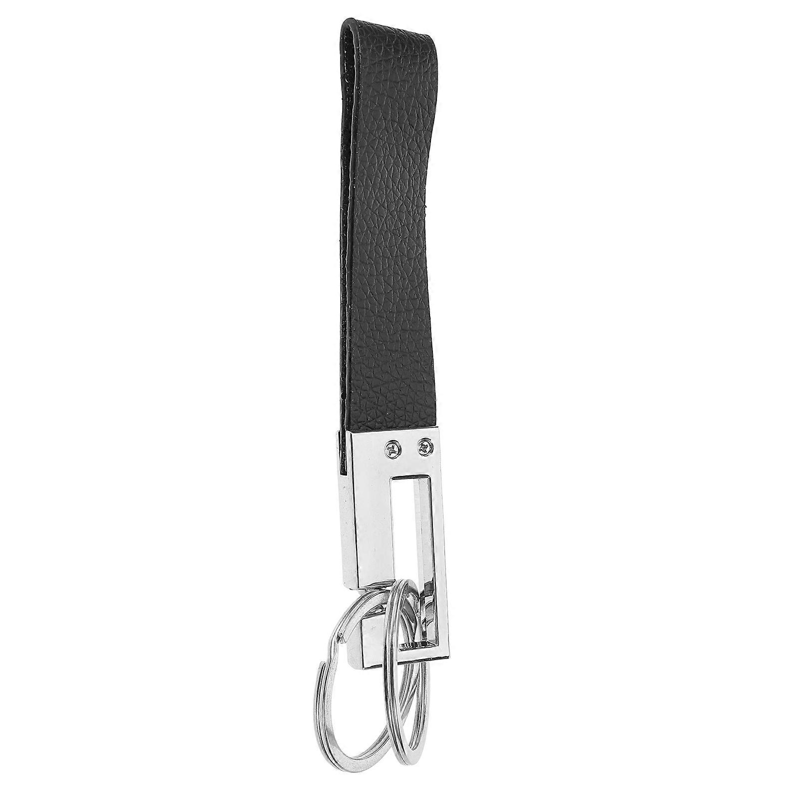 Luxury PU Car Keychain for Men – Detachable Key Holder with Metal Clip and Quick Release Spring Mechanism, Stylish Minimalist Design for Everyday Use