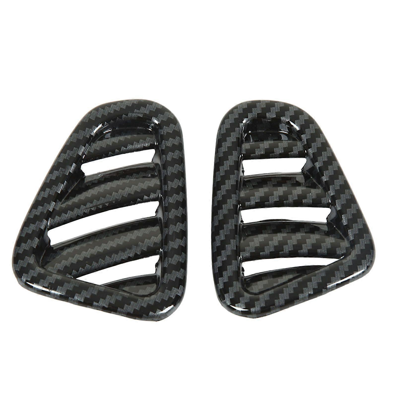 2pcs Front Upper Dashboard Air Outlet Trim Carbon Fiber Style Replacement for Mercedes?Benz C?class W206 2022 and Up