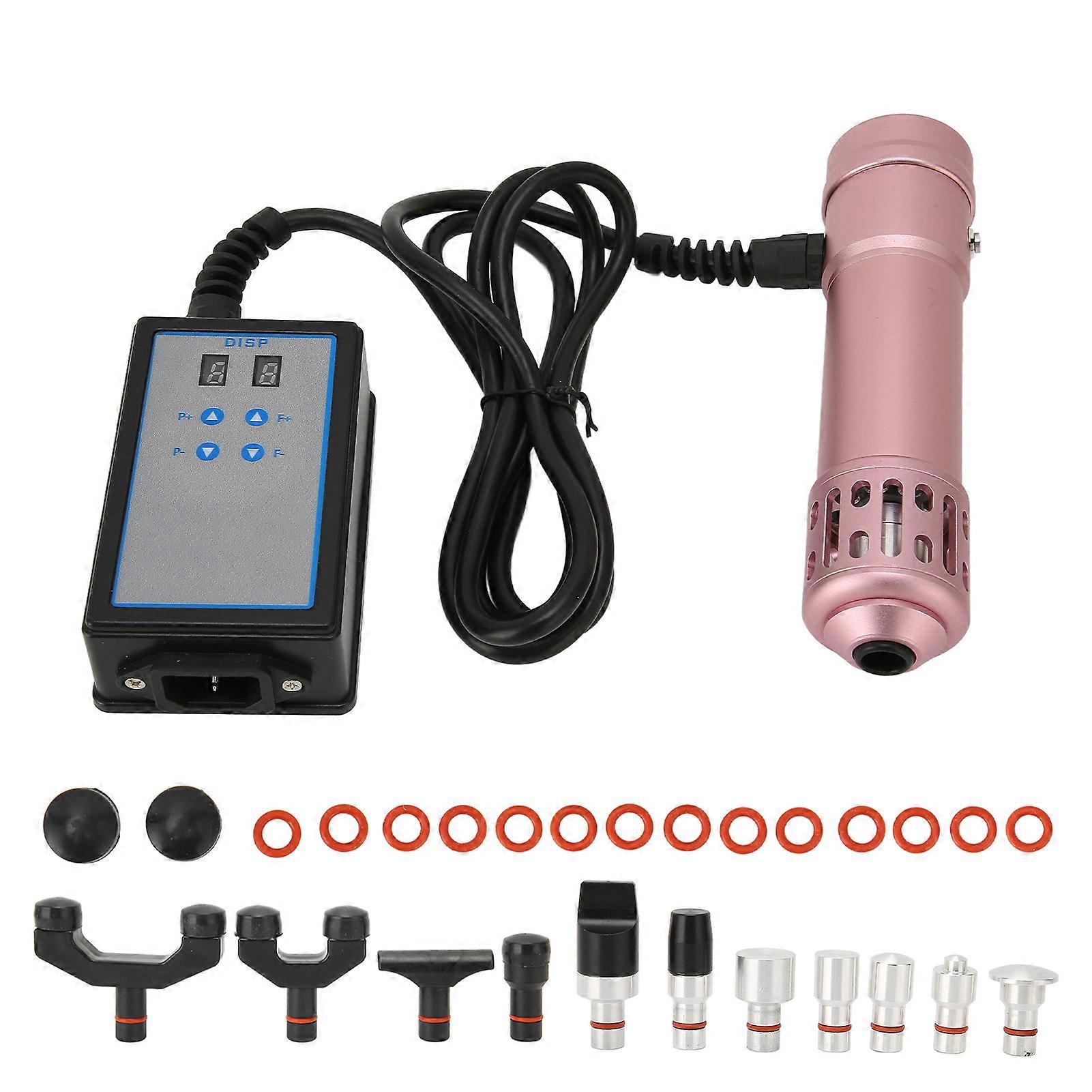 Multifunctional Extracorporeal Shockwave Machine Deep Massage ED Therapy Instrument 100‑240V (Rose Gold)UK Plug