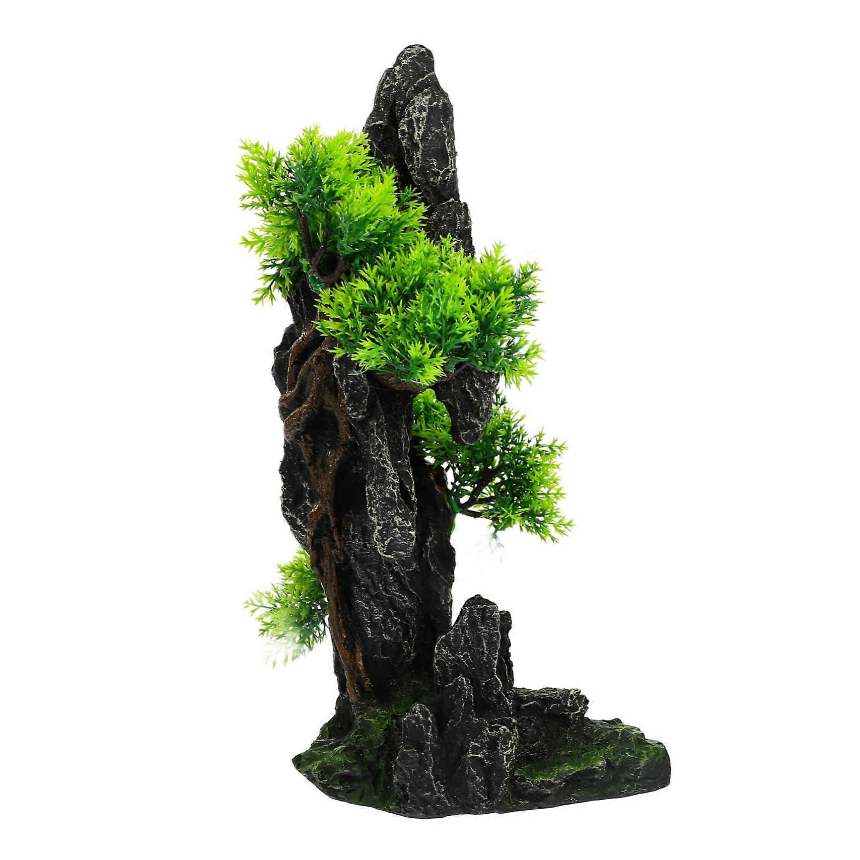 Artificial Aquarium Rock Garden Realistic Mountain Scene Model Fish Tank Landscaping for Fish