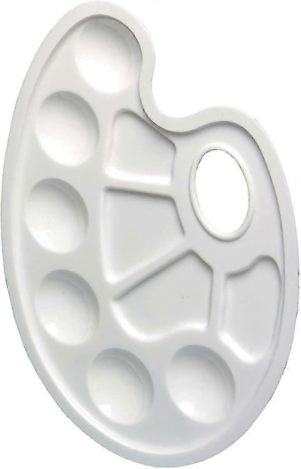 Mixing Palette With Finger Hole, White