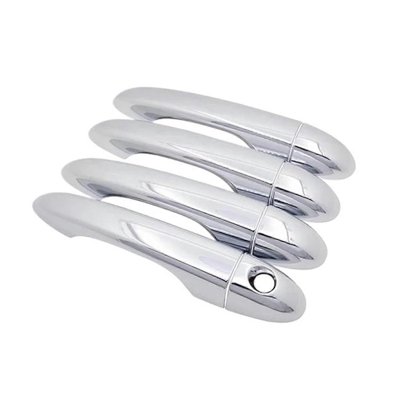 Auto Exterior Handle For Jeep Cherokee KL 2014 Chrome Cover Sticker (4 Handle 1 Keyhole)