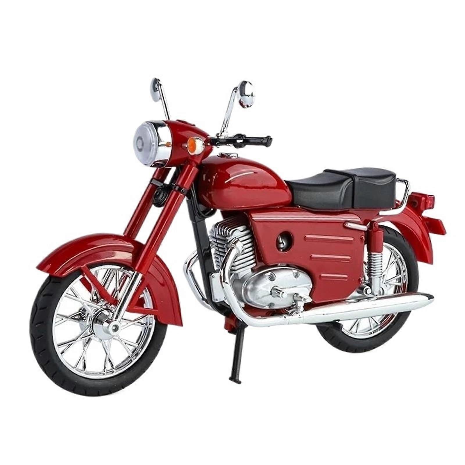 1:10 For Classic Motorcycle Alloy Die-Cast Model Red