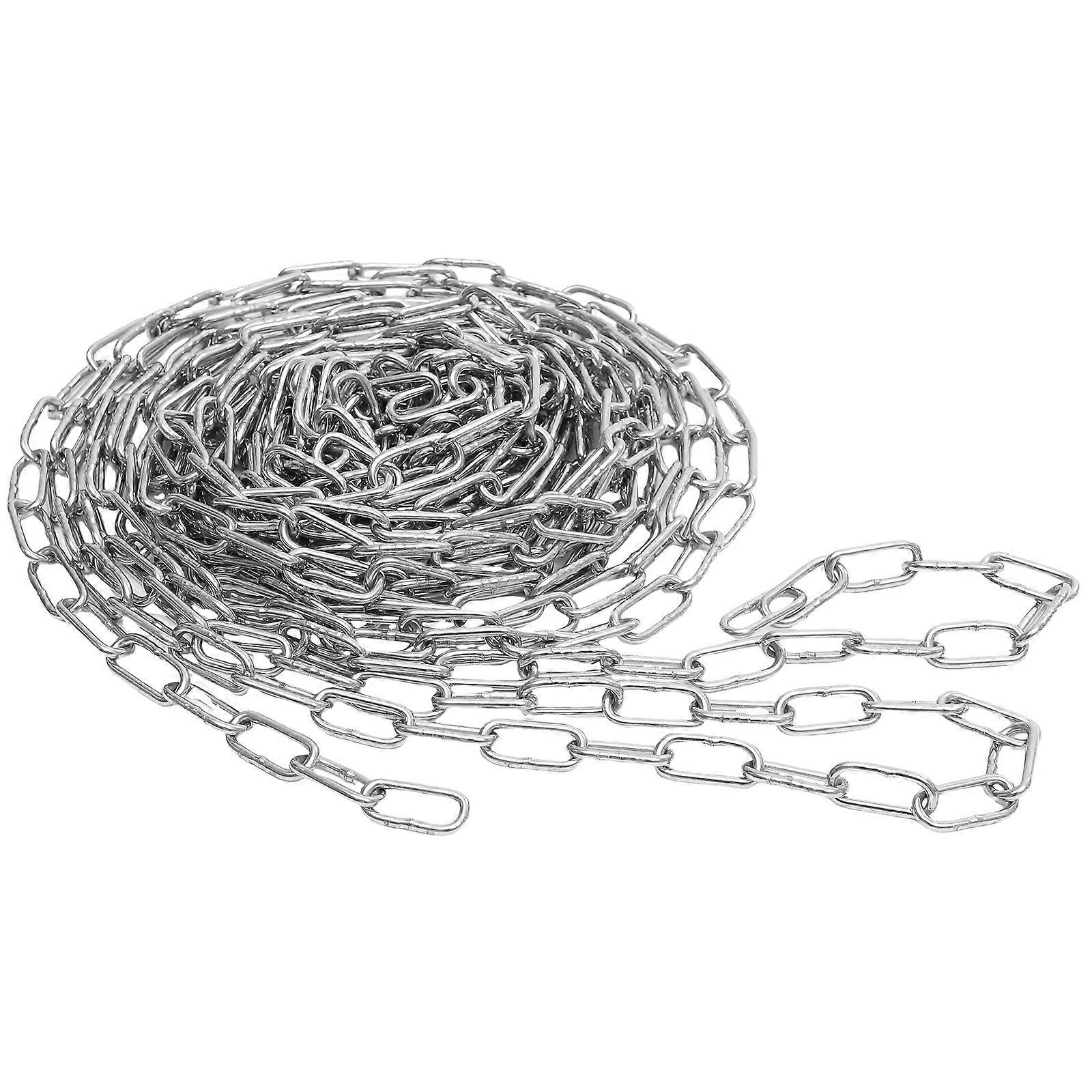 Galvanized Iron Barrier Chain for Driveway Parking – Long Durable Safety Chain with Enhanced Security and Stability Links