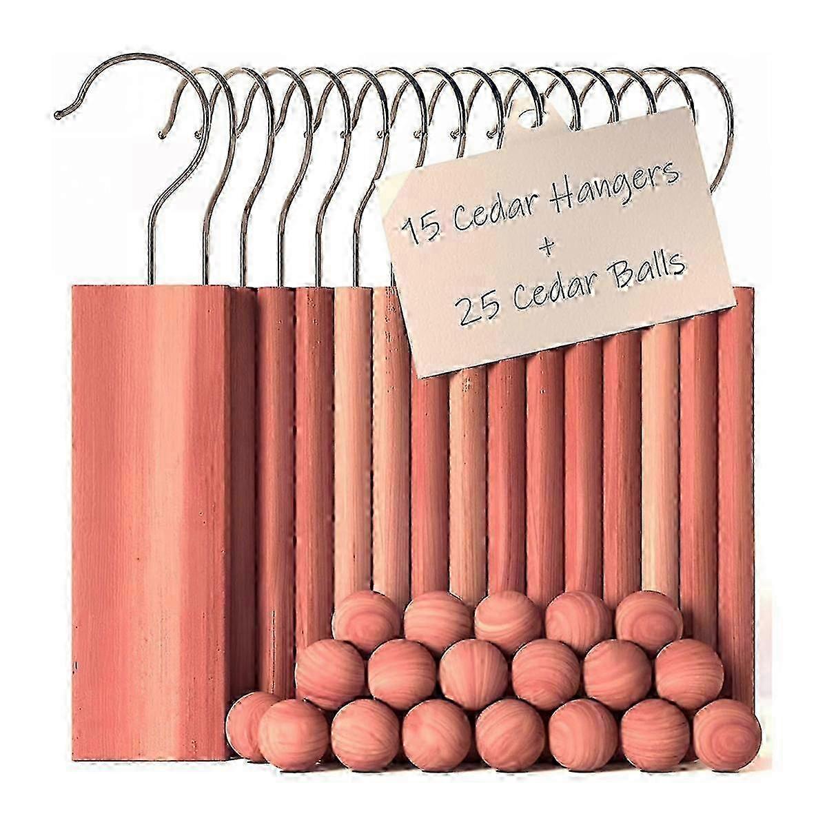 2025 Cedar Blocks for Clothes Storage, Cedar Balls for Closets 40 Pcs