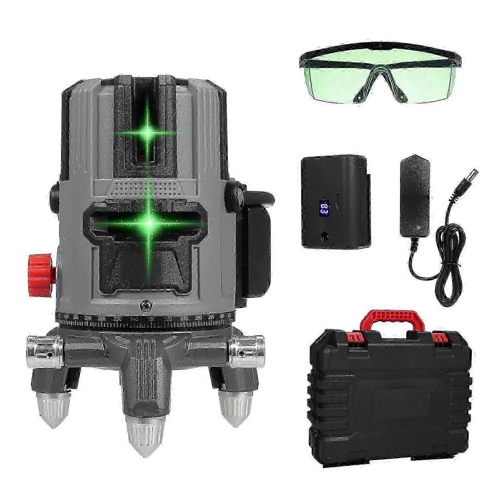 Portable 5 Lines Laser Level Professional Green Beam Self Leveling Multi-function Waterproof Shockproof Laser