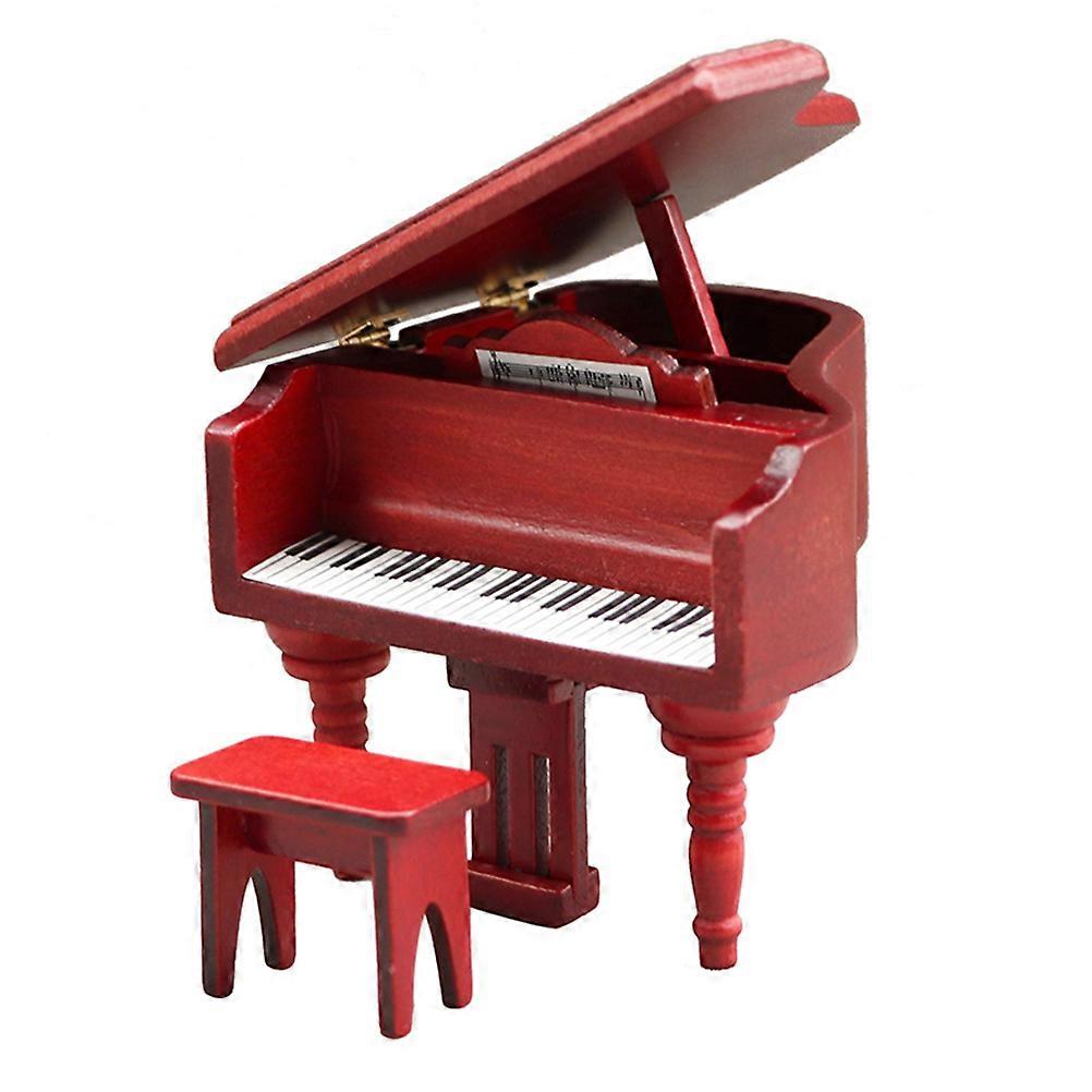 Mini Piano Scale Model for Dollhouse Decoration, Photography Prop, Collectible Gift