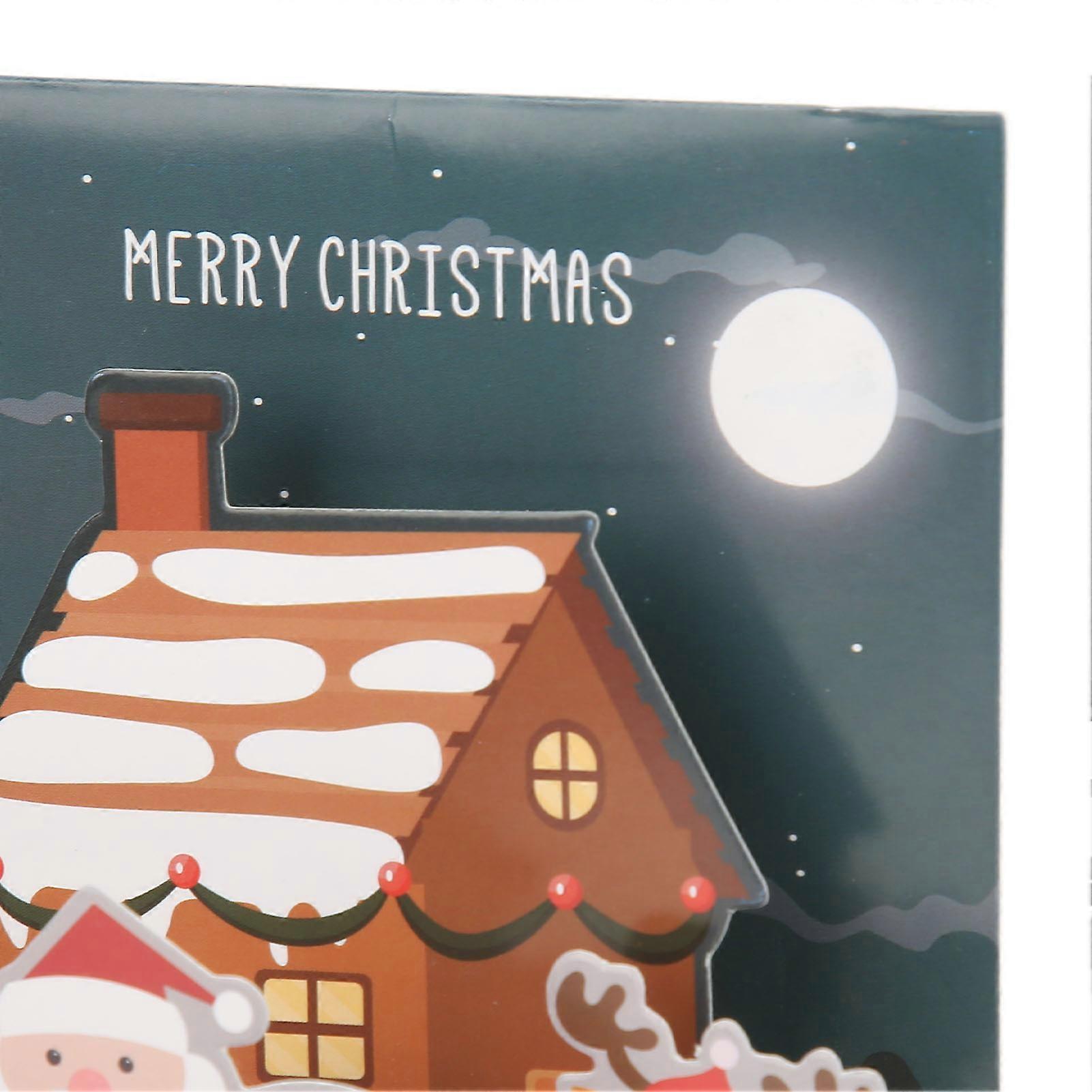 Greeting Card Three Dimensional Christmas Special Decorative Paper with Envelope StickerE Style