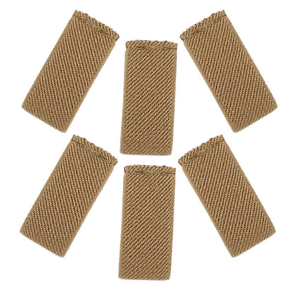 WORGEOUS 6pcs Wide Straps Keepers Elastic Webbing Belt Holders Backpack Band Loop Organizers