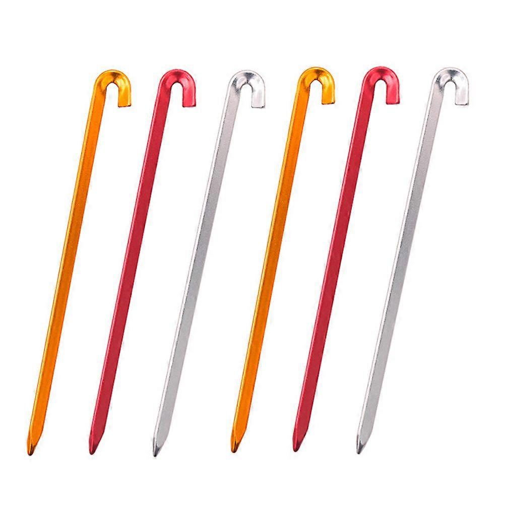 Aluminium Alloy Tent Stakes for Outdoor Use Heavy Duty and Sturdy 6pcs