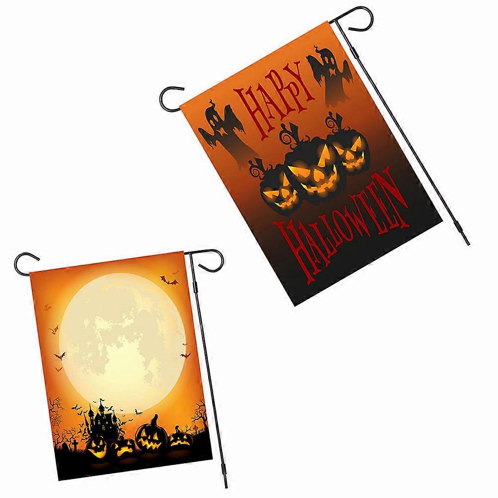 House Flag Multi Durable Halloween Charm with Pumpkin Pattern for Decoration