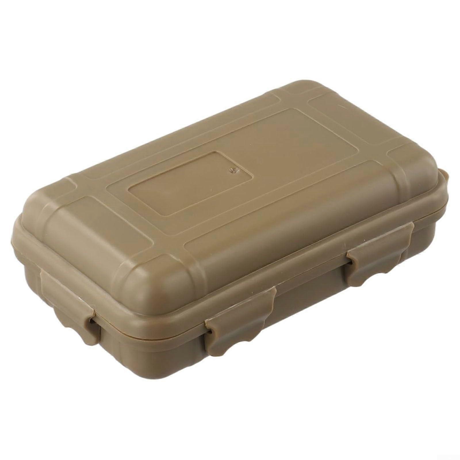 Compact waterproof storage container, outdoor survival box, portable travel bag for camping, hiking, swimming, floating storage, skincolored