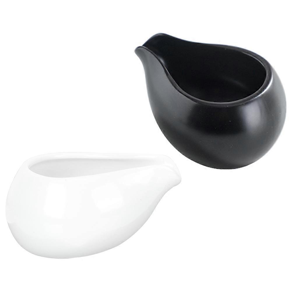 2pcs Decorative Milk Cups, Multipurpose Coffee Jug, Handleless Milk Storage for Drinks, Elegant Design for Home and Dining Table