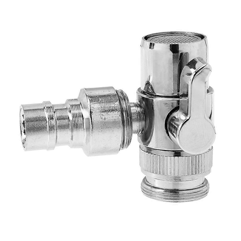 Hosepipe Tap Connector Copper Faucet Adapter Water Division Sealing Durable Usage 6.5X5.5X2.5cm 1Pcs