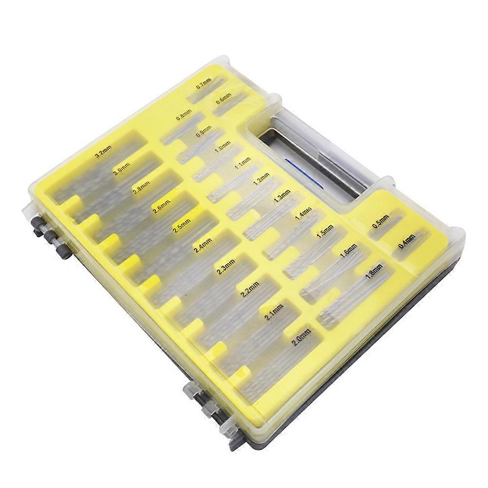 Precision HSS Drill Set for Plastic with Yellow Coating 150 Pcs