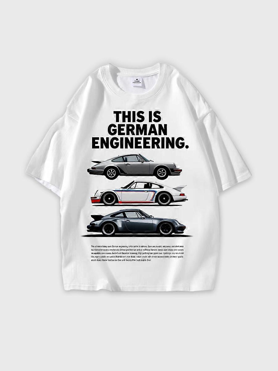 T-shirt round neck Pattern loose short sleeve N107