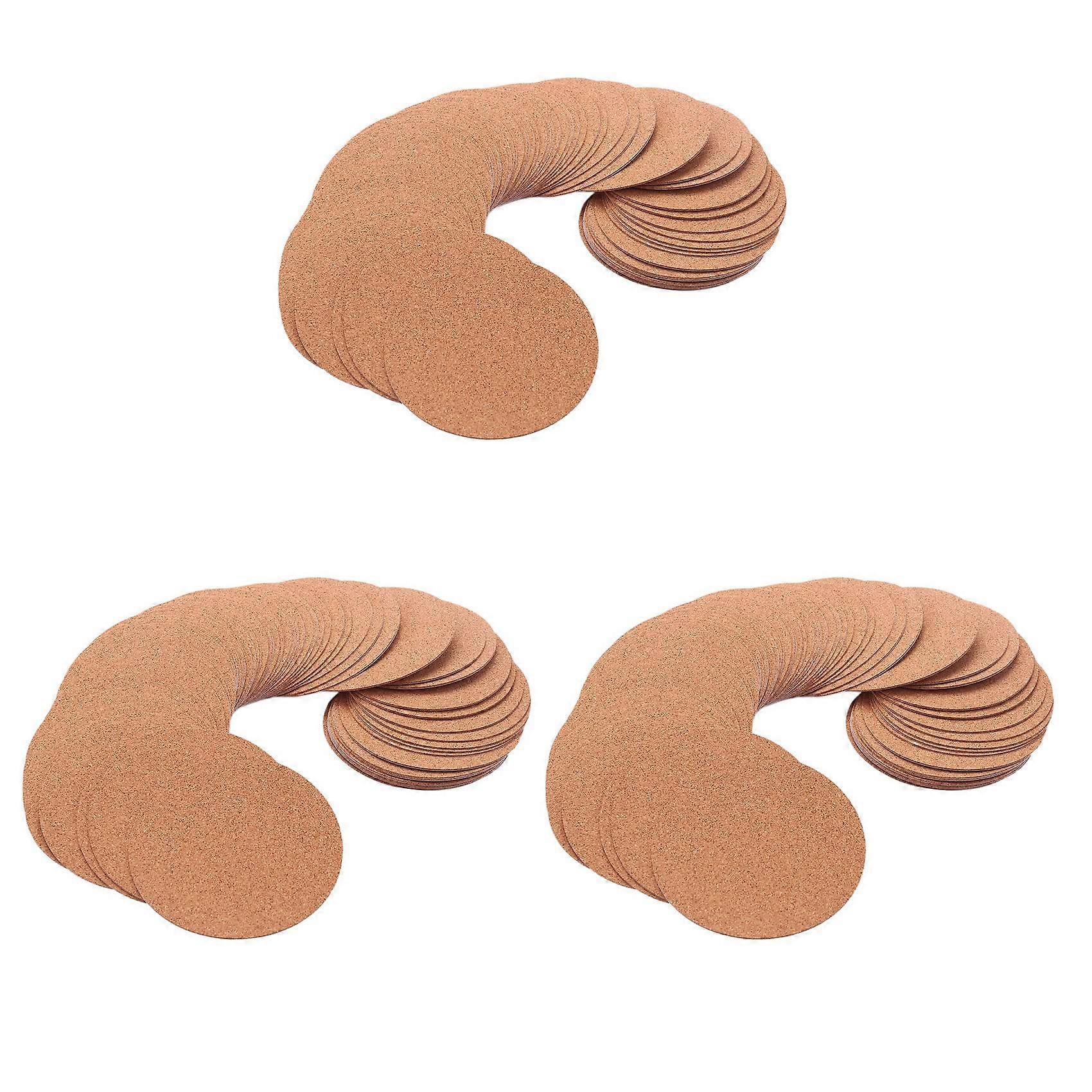 Self-Adhesive Cork Coasters,Cork Mats Cork Backing Sheets for Coasters and DIY Crafts Supplies (180
