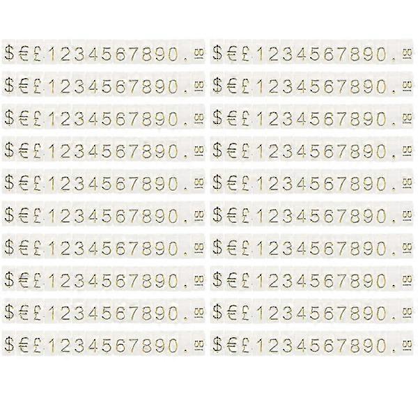 20 pcs Price Tag Cube Adjustable Assembly Pricing Desk Stand Label