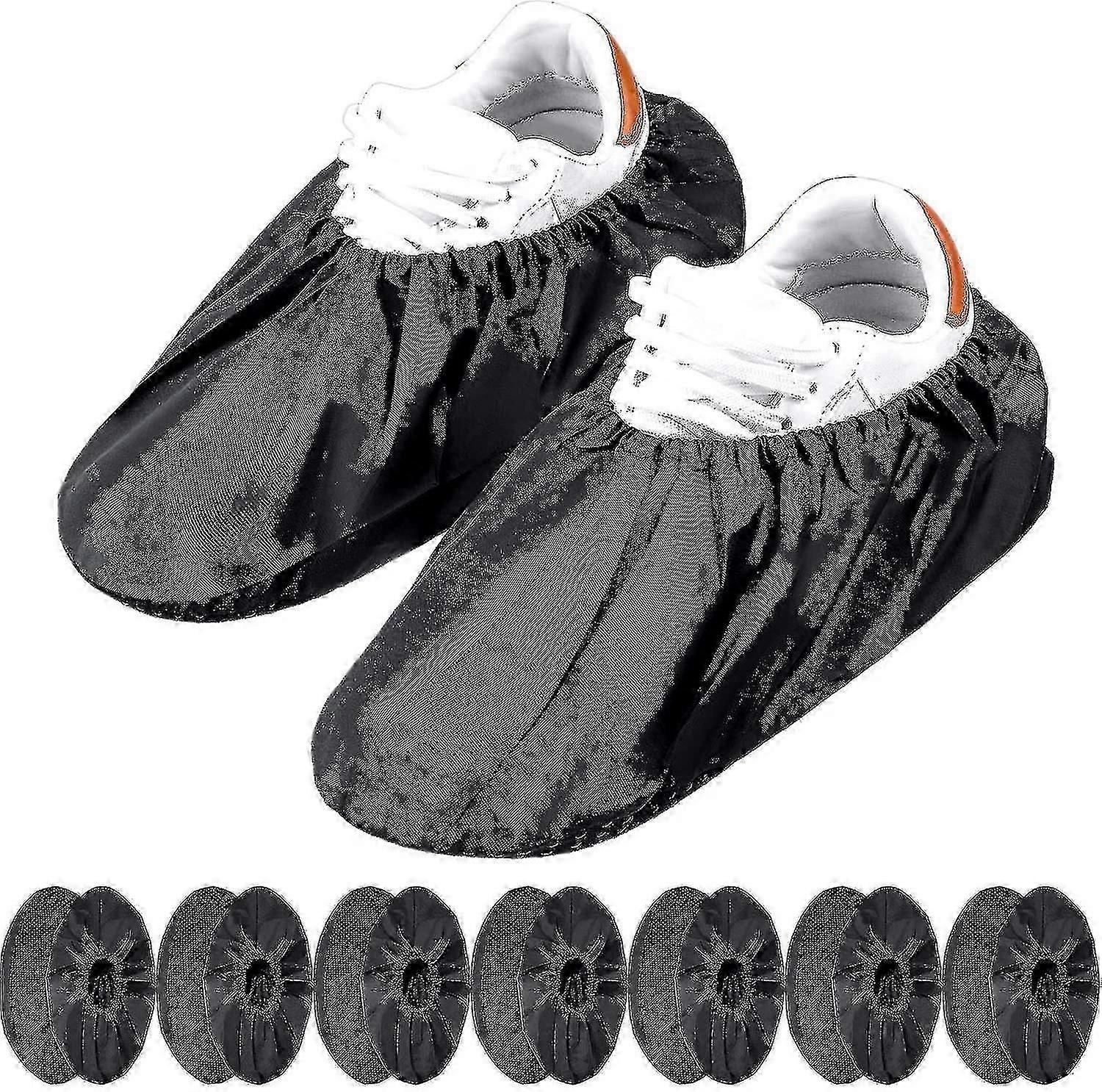 10 Pairs Of Reusable Non-slip Shoe Covers