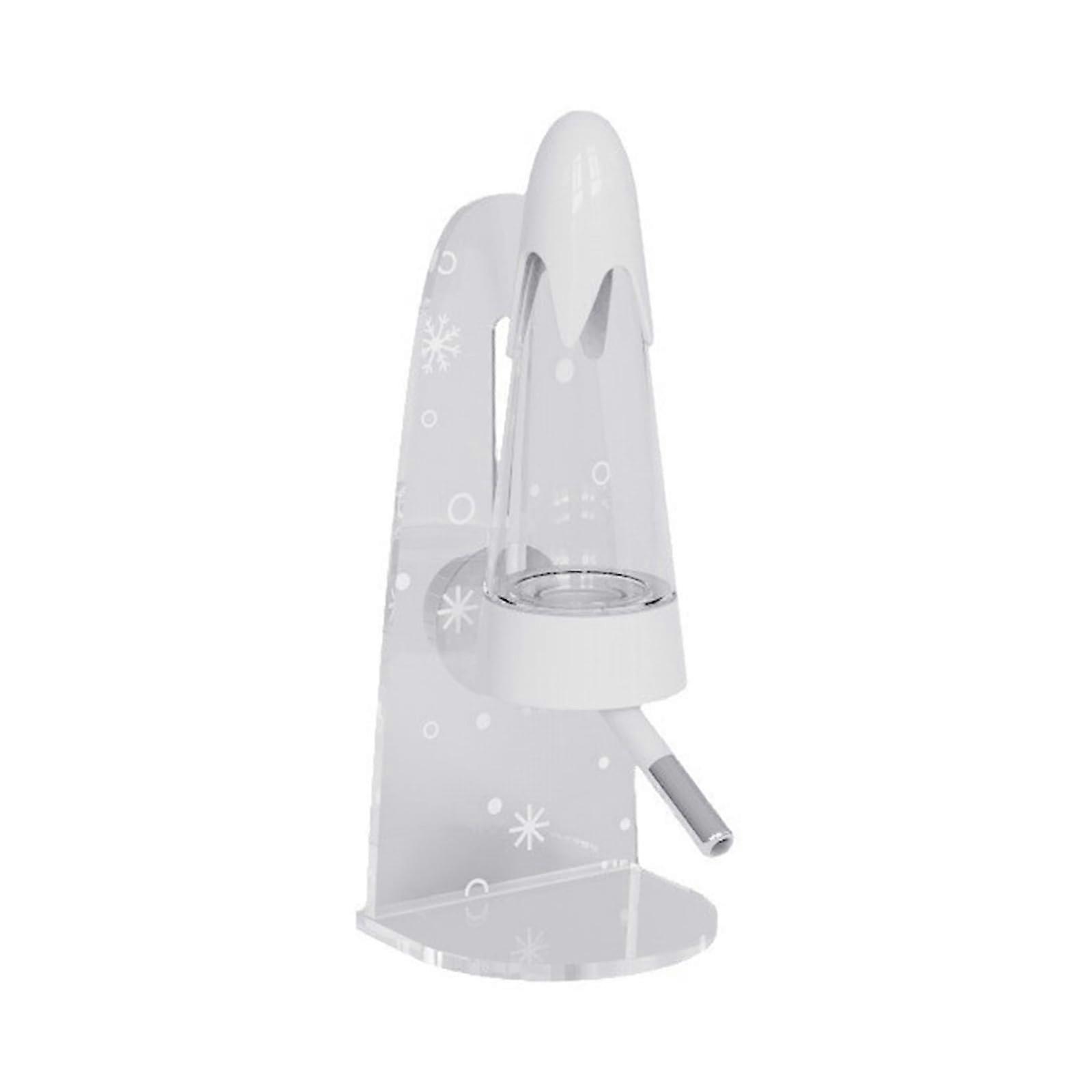 AntiDrip Hamster Water Bottle 250ml with Holder for Small Animals, Leak-Free Mouse Drinking System, White