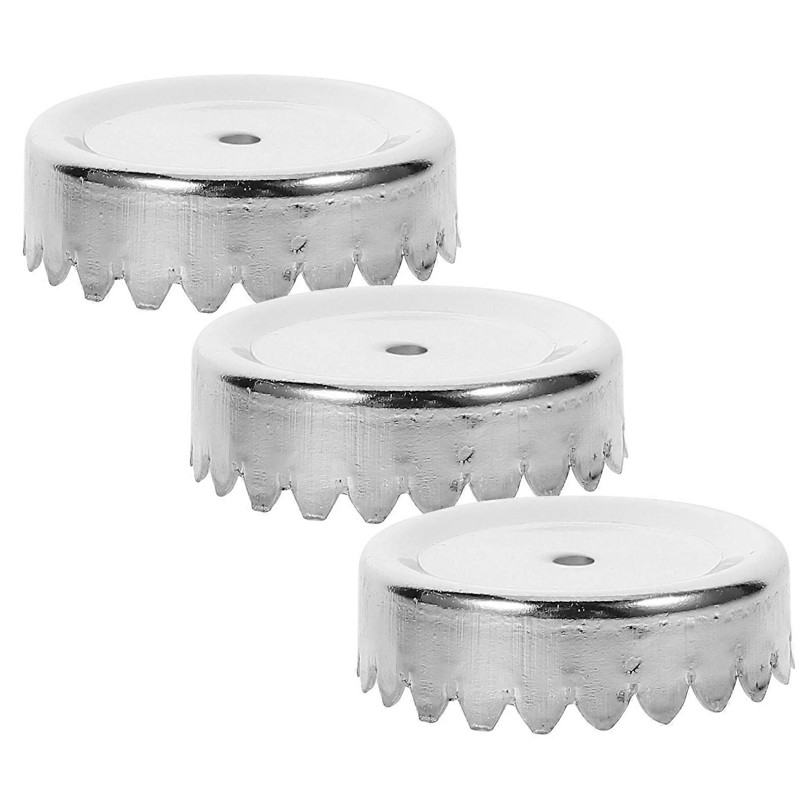 Magnetic Soap Holder Caps for Faster Drying and Neat Bathroom Space 3Pcs Stainless Steel Silver