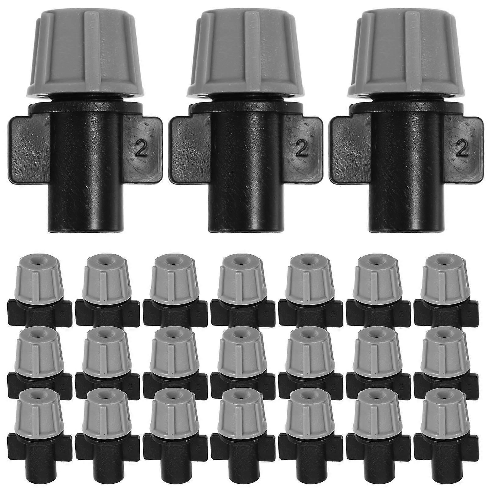 Mister Nozzle for Garden Automatic Watering System with Fine Misting Grey PP 50pcs