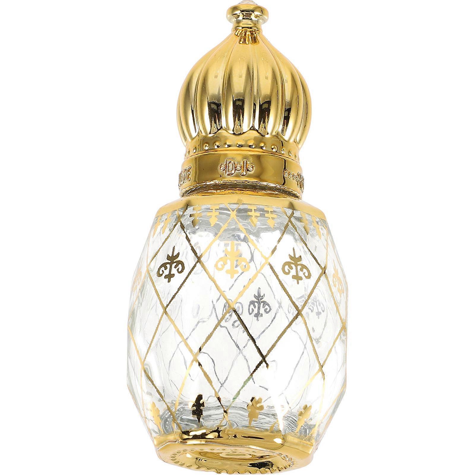Refillable Vintage Style Perfume Bottle with Random Lid Design – Lightweight Travel Accessory for Essential Oils and Fragrances