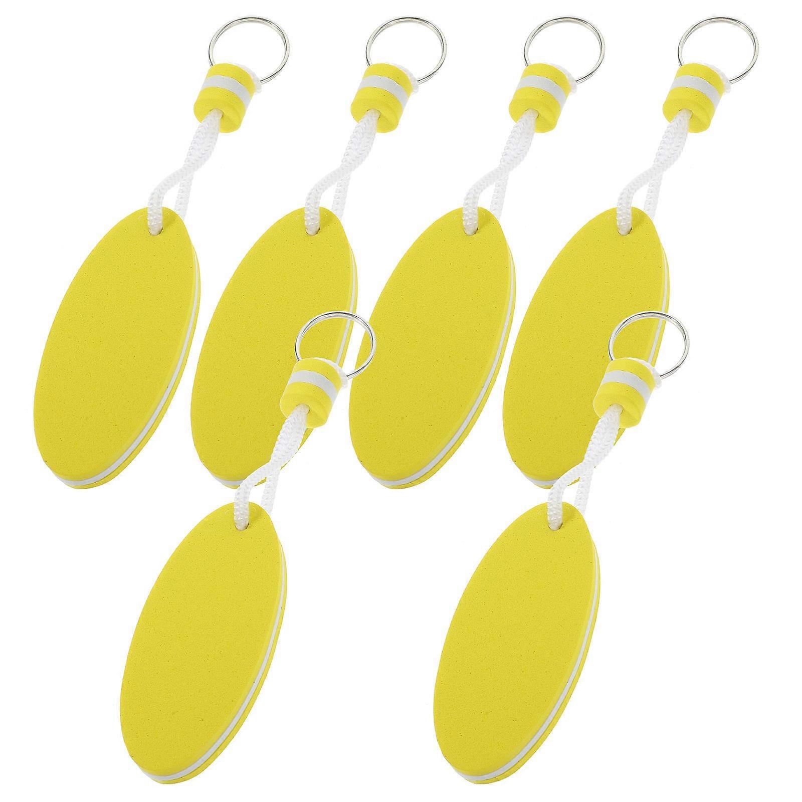6Pcs Floating Key Rings Prevents Keys From Dropping Ideal For Outdoor Water Activities