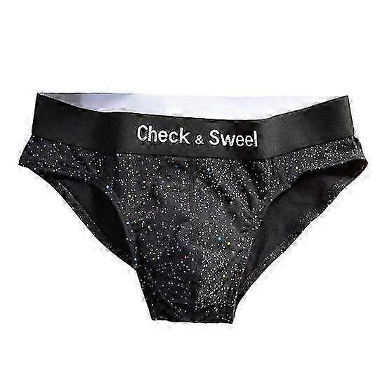 Men's Slim Fit Briefs with High Elasticity - Low-Rise Dot Print Panties with Comfortable Elastic Waistband