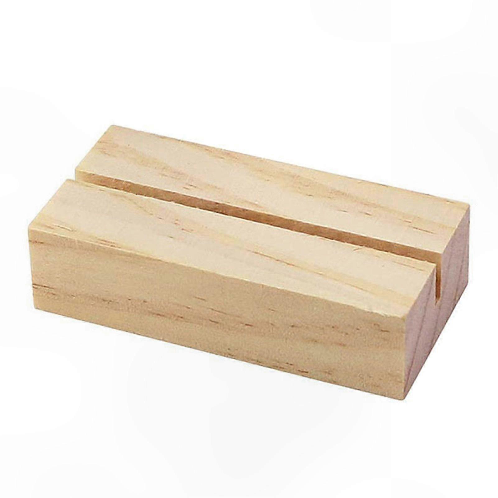 Wooden Card Display Stand with Smooth Edges and High Durability for Postcards and Business Cards