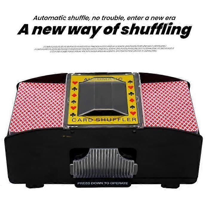Automatic Card Shuffler, Electric Automatic Shuffling Machine Board Game Shuffler Shuffle 2 Decks of Pokers