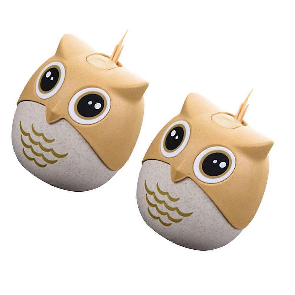 Creative OwlShaped Toothpick Holder Dispenser Made of and Multi Color Keeps Toothpicks Clean and Hygienic