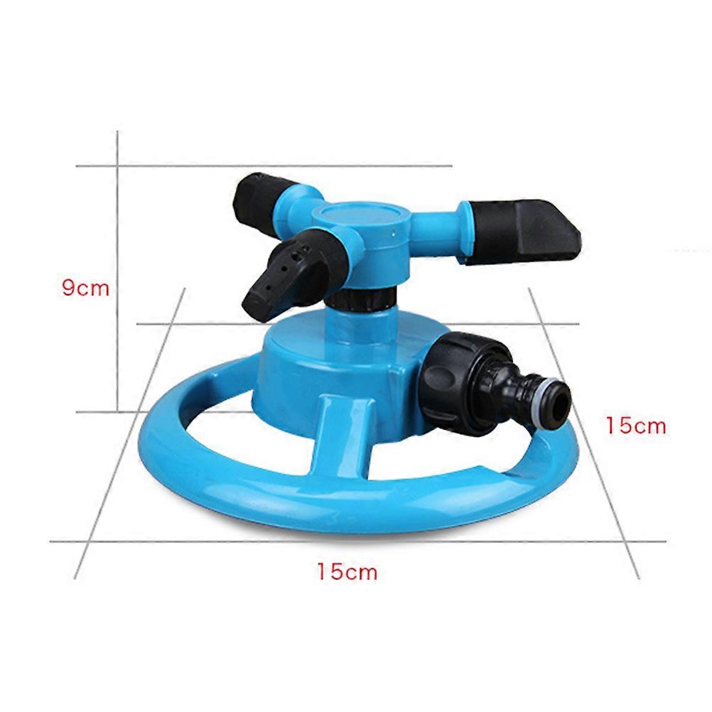 Lawn Sprinkler Automatic Water Sprinkler with 360 Rotating Function Blue