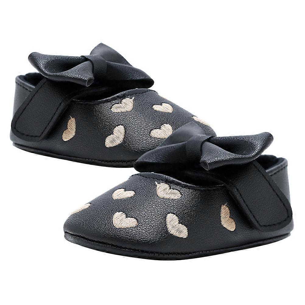 Babies Shoes Comfortable Microfiber Indoor Use 1 Pair Black