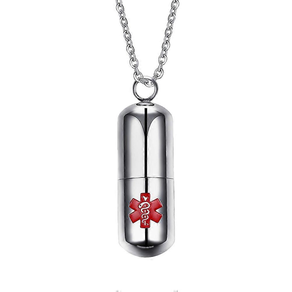 Stainless Steel Necklace Pendant Creative Design Silver Color 1 Set