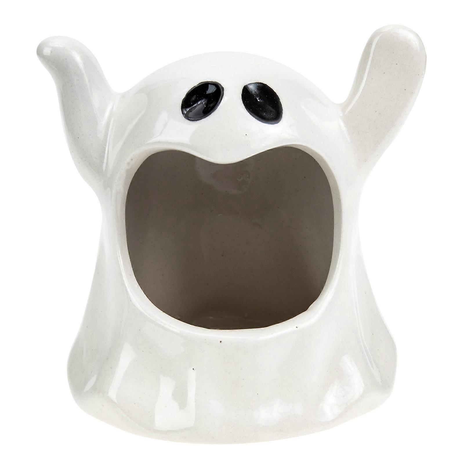 Halloween Festival Ghost Candle Holder Designed For Home Users And Store Owners In 11x10cm Size With Creative Functionality In 1Pack