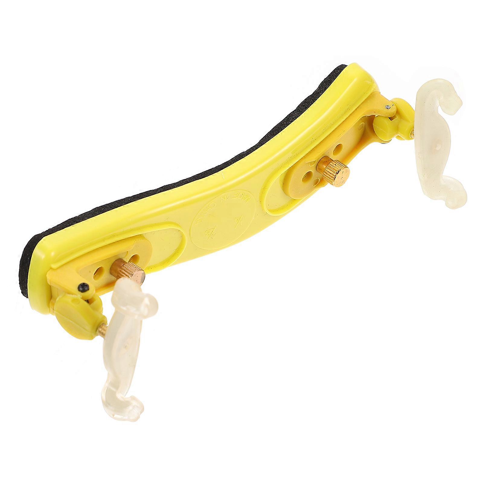 Violin Playing Comfort Pad Portable Violin Shoulder Pad Support Violin Yellow 14.50X5.00X4.60CM 1Pc
