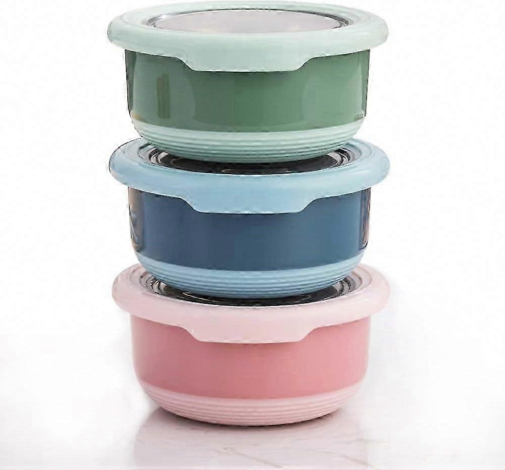 Stainless Steel 220ML Condiment Cups with Lids - Set of 3 for Dressing, Dips & Sauces