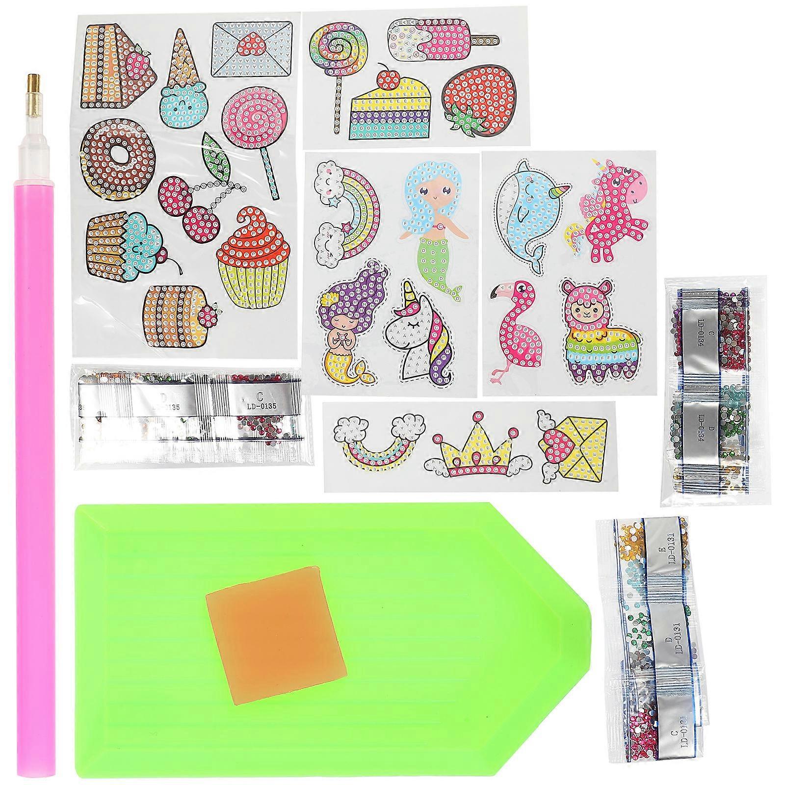 3 Sets Of Shiny Gemstone Stickers For Kids In Assorted Color Designed For Educational And Creative Activities