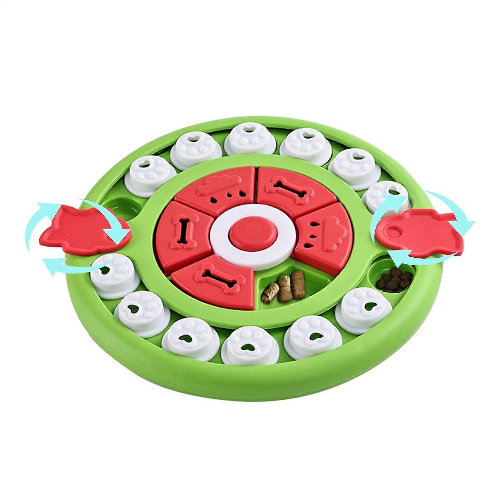 Treat Puzzle Toy for Dogs - Interactive Sliding Compartment Feeder Puzzle, Non-Slip, Food Grade Material for Puppies