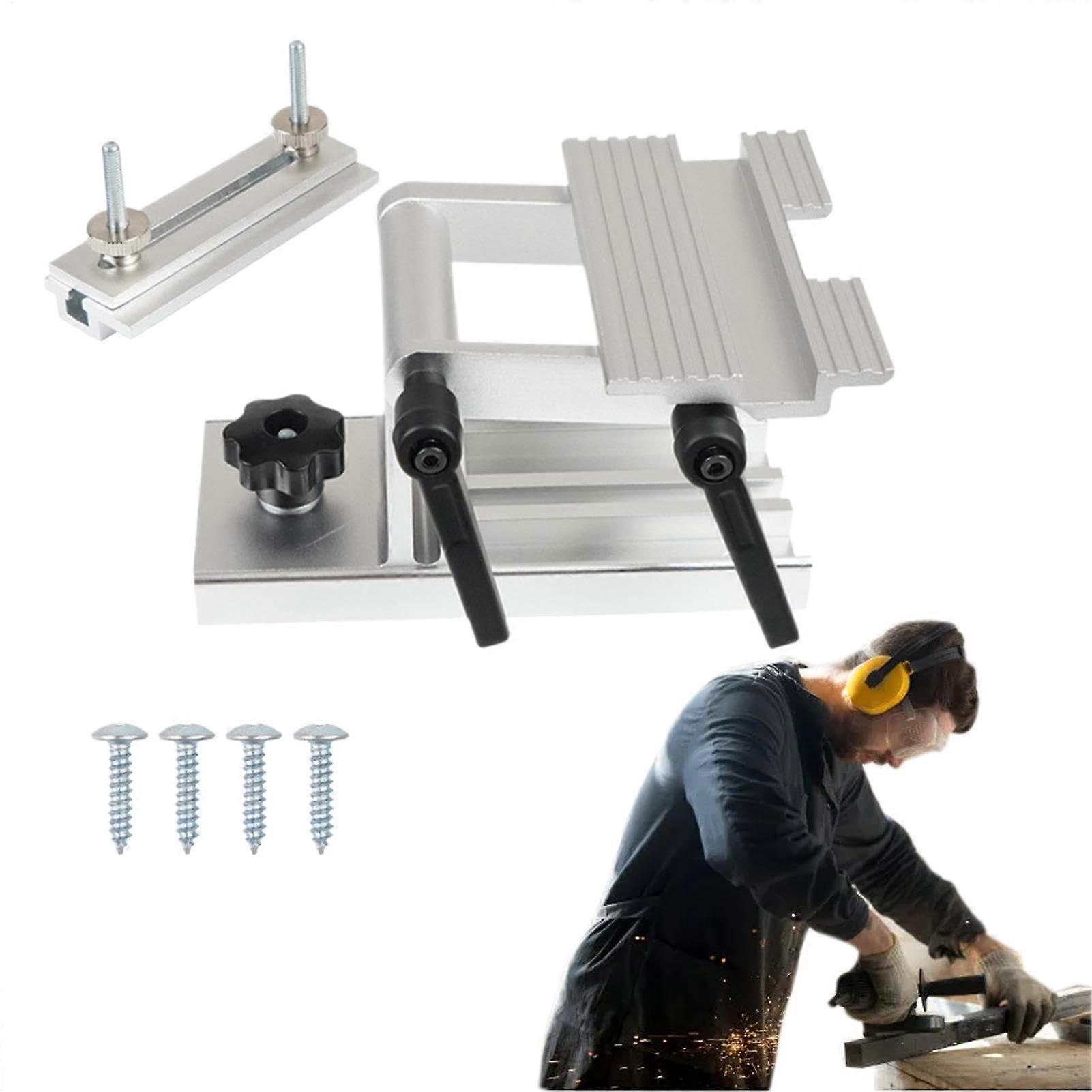 Sharpening Pad Device Aluminium Alloy Grinder Sharpening Pad For Adjustable Bench Grinder Silver Finish