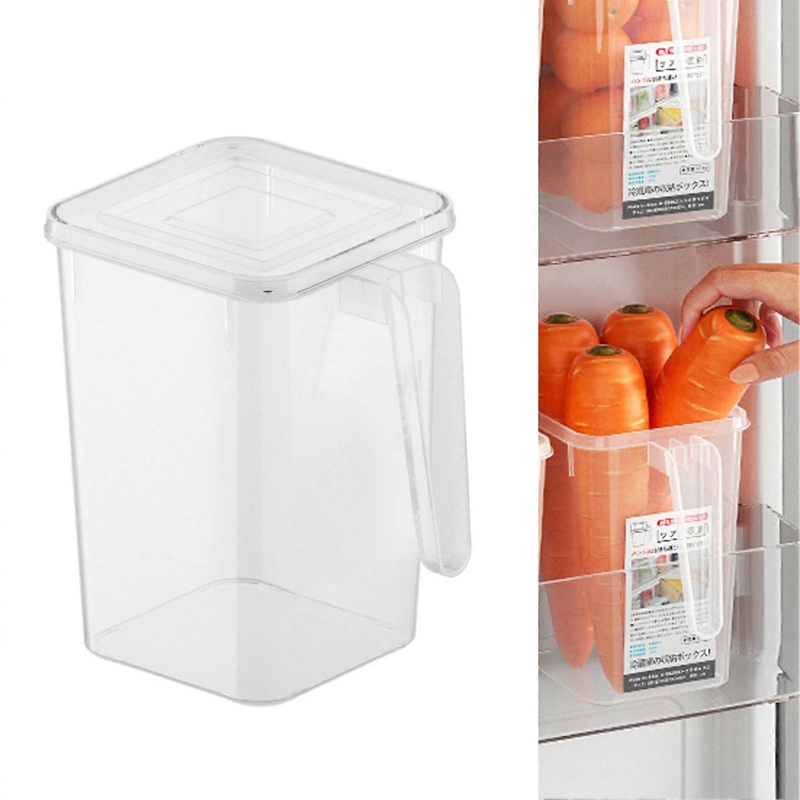 Versatile Cooling Tower Organizer Basket with Lid, Clear Storage Box for Vegetables and Eggs,, Suitable for Everyday Use