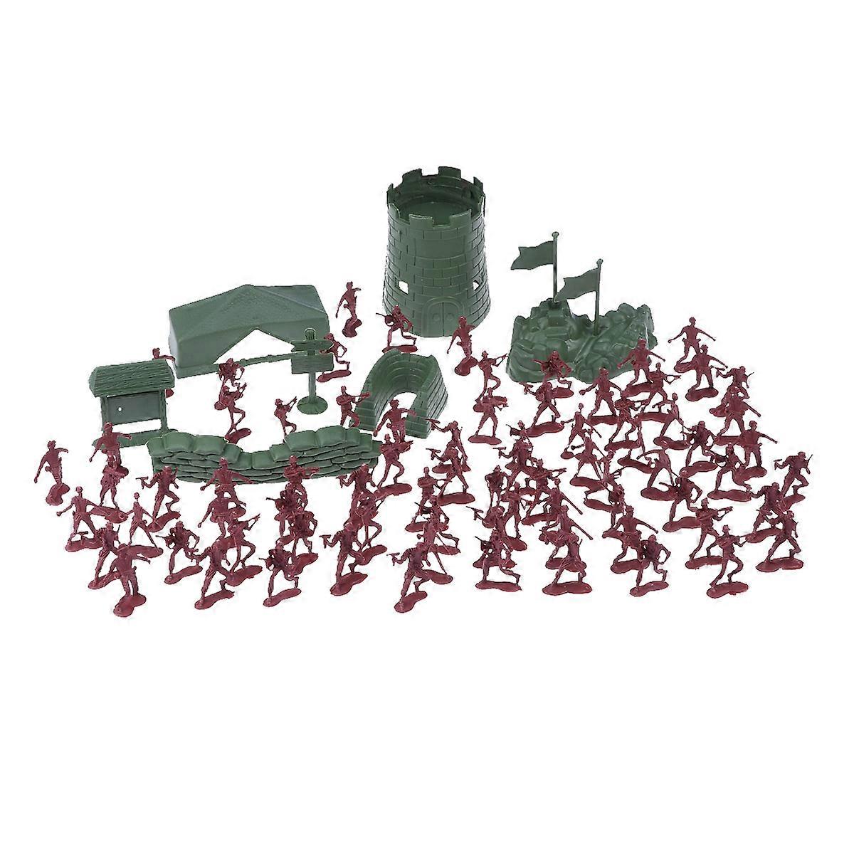 It seems like you're referring to a **100 piece model soldiers play set**—a plastic figures kit designed for imaginative play, party favors, and