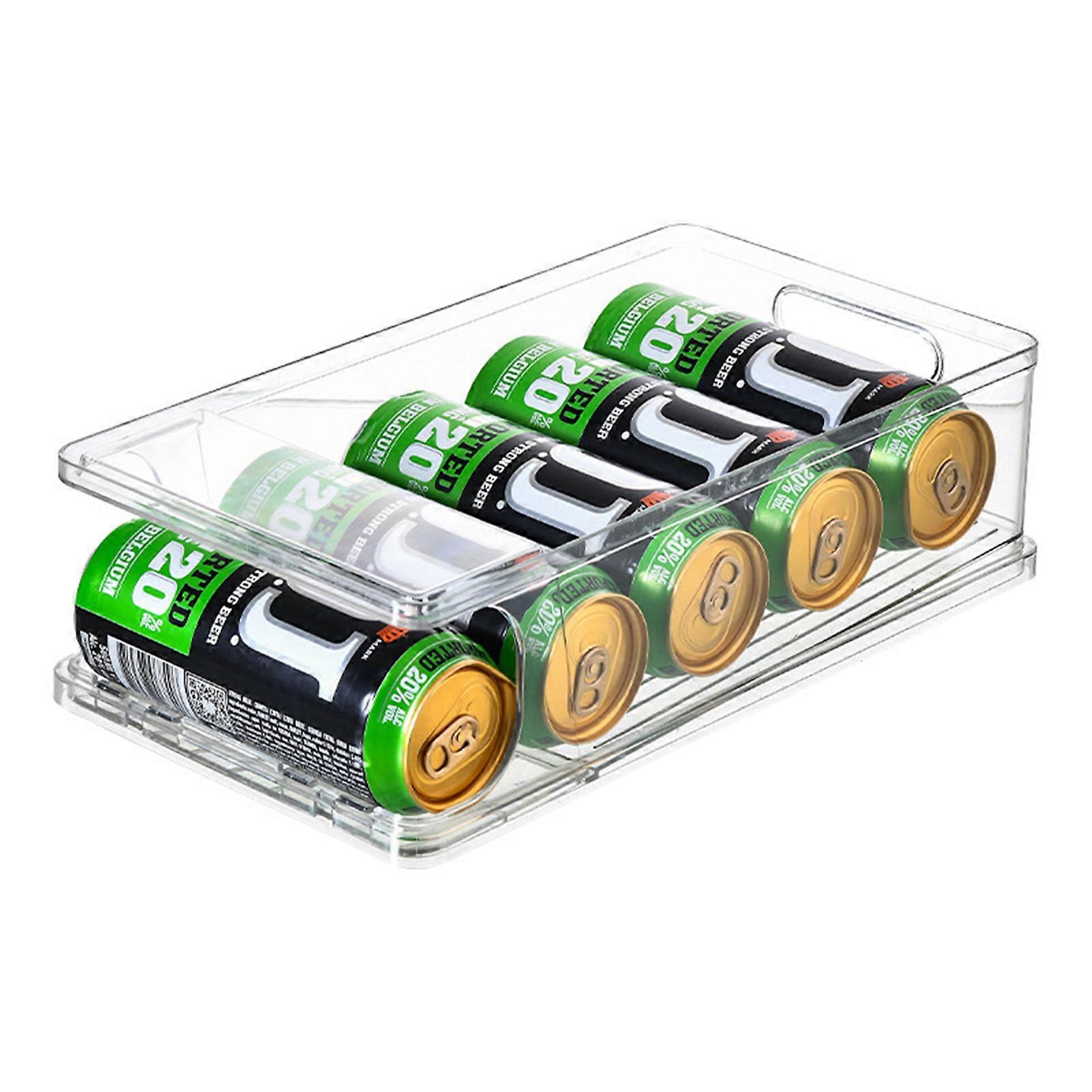 Soda Can Organizer for Refrigerator Stackable Can Cover Dispenser for Refrigerator Clear Food in Pantry Can Storage Container for Refrigerator