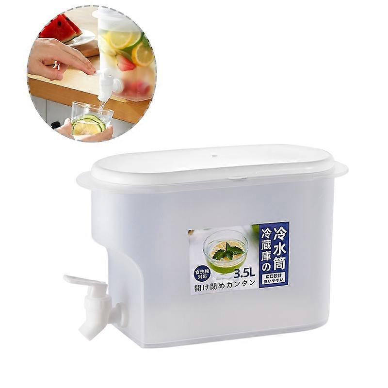 Jug Water Jug Kettle with Faucet 3.5L Large Capacity Lemon Juice Bottle Table Refrigerator Teapot Kitchen Drinking Utensils